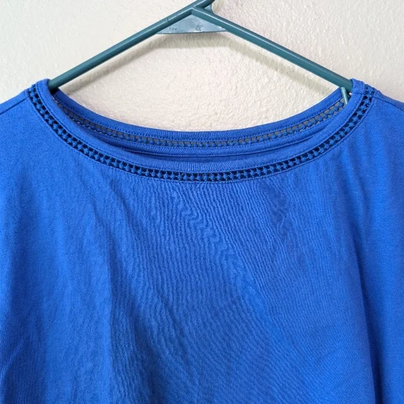 Coral Bay petite women's blue shirt size PXL - Picture 2 of 4